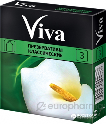 Презервативы VIVA классические №3 Производитель: Малазия
